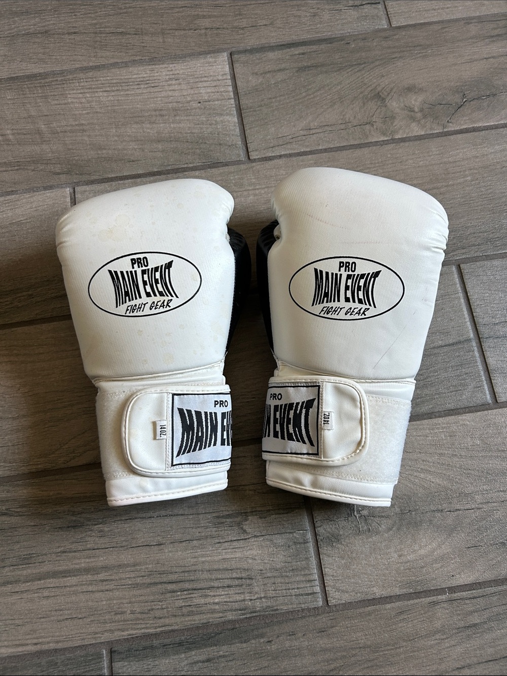 Pro White Training Boxing Gloves for Men